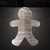 Gingerbread Man Steel Cutout Shape - Raw Metal Wall Art and Craft Supply