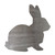 Bunny 2 Steel Cutout Shape - Raw Metal Wall Art and Craft Supply