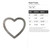 Heart Frame Steel Cutout Shape - Raw Metal Wall Art and Craft Supply