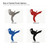 Karate Girl Steel Cutout Shape, Raw Metal Wall Art and Craft Supply