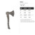 Axe 2 Steel Cutout Shape - Raw Metal Wall Art and Craft Supply