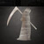 Grim Reaper 2 Steel Cutout Shape - Raw Metal Wall Art and Craft Supply