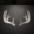 Antlers Steel Cutout Shape - Raw Metal Wall Art and Craft Supply