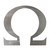 Omega Steel Cutout Shape - Raw Metal Wall Art and Craft Supply