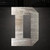 Letter D Steel Cutout Shape - Raw Metal Wall Art and Craft Supply