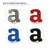 Lower Case A Steel Cutout Shape, Raw Metal Wall Art and Craft Supply