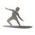 Surfer Steel Cutout Shape - Raw Metal Wall Art and Craft Supply