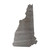 New Hampshire Steel Cutout Shape - Raw Metal Wall Art and Craft Supply