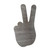 Peace Hand Steel Cutout Shape - Raw Metal Wall Art and Craft Supply