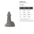 Lighthouse Steel Cutout Shape, Raw Metal Wall Art and Craft Supply