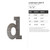Lowercase Letter D Steel Cutout Shape, Raw Metal Wall Art and Craft Supply