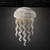 Jellyfish 2 Steel Cutout Shape, Raw Metal Wall Art and Craft Supply