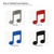 Music Note 1 Steel Cutout Shape - Raw Metal Wall Art and Craft Supply