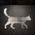 Cat 3 Steel Cutout Shape, Raw Metal Wall Art and Craft Supply