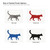 Cat 3 Steel Cutout Shape, Raw Metal Wall Art and Craft Supply