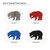 Bear 2 Steel Cutout Shape, Raw Metal Wall Art and Craft Supply