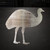 Emu Steel Cutout Shape, Raw Metal Wall Art and Craft Supply