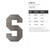 Letter S Steel Cutout Shape - Raw Metal Wall Art and Craft Supply