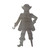 Pirate Steel Cutout Shape - Raw Metal Wall Art and Craft Supply