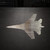 Jet Fighter 2 Steel Cutout Shape - Raw Metal Wall Art and Craft Supply
