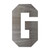 Letter G Steel Cutout Shape - Raw Metal Wall Art and Craft Supply