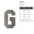 Letter G Steel Cutout Shape - Raw Metal Wall Art and Craft Supply