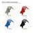Goat Head Steel Cutout Shape, Raw Metal Wall Art and Craft Supply