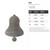 Bell Steel Cutout Shape - Raw Metal Wall Art and Craft Supply