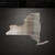 New York Steel Cutout Shape - Raw Metal Wall Art and Craft Supply