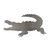 Crocodile Steel Cutout Shape, Raw Metal Wall Art and Craft Supply