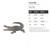 Crocodile Steel Cutout Shape, Raw Metal Wall Art and Craft Supply