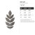 Ash Leaf Steel Cutout Shape - Raw Metal Wall Art and Craft Supply