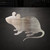 Mouse 2 Steel Cutout Shape, Raw Metal Wall Art and Craft Supply