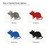 Mouse 2 Steel Cutout Shape, Raw Metal Wall Art and Craft Supply