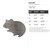 Hamster Steel Cutout Shape, Raw Metal Wall Art and Craft Supply