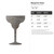 Margarita Glass Steel Cutout Shape - Raw Metal Wall Art and Craft Supply