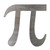 Pi Steel Cutout Shape - Raw Metal Wall Art and Craft Supply
