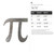 Pi Steel Cutout Shape - Raw Metal Wall Art and Craft Supply