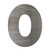 Lowercase Letter O Steel Cutout Shape, Raw Metal Wall Art and Craft Supply