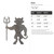 Devil Steel Cutout Shape - Raw Metal Wall Art and Craft Supply