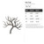 Fall Tree Steel Cutout Shape - Raw Metal Wall Art and Craft Supply