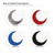 Moon 2 Steel Cutout Shape - Raw Metal Wall Art and Craft Supply