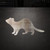 Ferret Steel Cutout Shape, Raw Metal Wall Art and Craft Supply