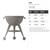 Grill Steel Cutout Shape - Raw Metal Wall Art and Craft Supply