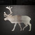 Reindeer Steel Cutout Shape - Raw Metal Wall Art and Craft Supply