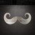 Handlebar Mustache Steel Cutout Shape - Raw Metal Wall Art and Craft Supply