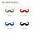 Handlebar Mustache Steel Cutout Shape - Raw Metal Wall Art and Craft Supply