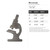 Microscope Steel Cutout Shape - Raw Metal Wall Art and Craft Supply