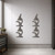 Microscope Steel Cutout Shape - Raw Metal Wall Art and Craft Supply