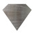 Diamond 3 Steel Cutout Shape, Raw Metal Wall Art and Craft Supply